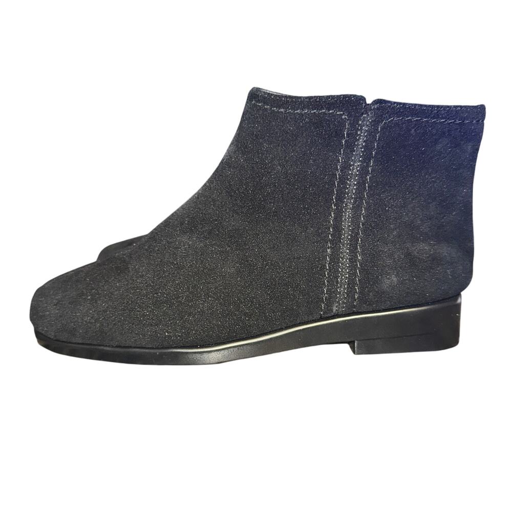 Aerosoles Double Trouble 2 Ankle Boots Women's Size 5.5 M Black Leather Shoes